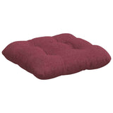 Cuscini per Seduta 4 pcs Rosso Vino 40 x 40 x 12 cm Tessuto
