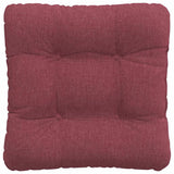 Cuscini per Seduta 4 pcs Rosso Vino 40 x 40 x 12 cm Tessuto
