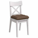 Cuscini per Seduta 4 pcs Marrone 40 x 40 x 12 cm Tessuto