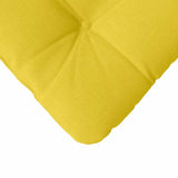 Cuscini per Seduta 4 pcs Giallo Chiaro 40 x 40 x 12 cm Tessuto