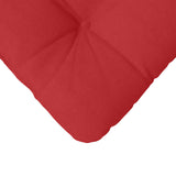 Cuscini per Seduta 4 pcs Rosso 40 x 40 x 12 cm Tessuto