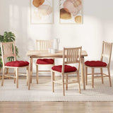 Cuscini per Seduta 4 pcs Rosso 40 x 40 x 12 cm Tessuto