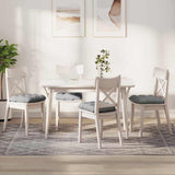 Cuscini per Seduta 4 pcs Grigio Nuvola 40 x 40 x 12 cm Tessuto