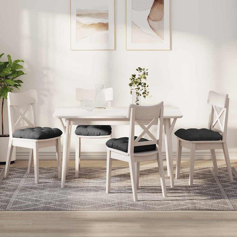 Cuscini per Seduta 4 pcs Grigio scuro 40 x 40 cm