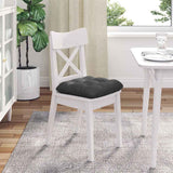 Cuscini per Seduta 4 pcs Grigio scuro 40 x 40 cm