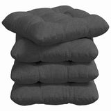 Cuscini per Seduta 4 pcs Grigio scuro 40 x 40 cm