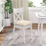 Cuscini per Seduta 4 pcs Crema 40 x 40 cm Tessuto in Cords