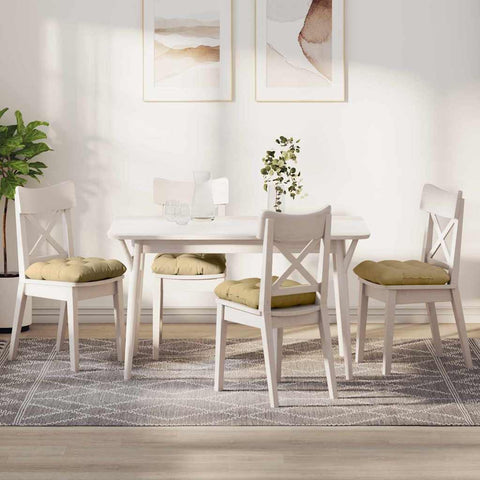 Cuscini per Seduta 4 pcs Grigio Verde 40 x 40 cm