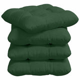 Cuscini per Seduta 4 pcs Verde Scuro 40 x 40 cm