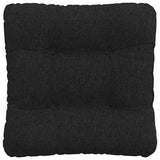 Cuscini per Seduta 4 pcs Nero 45 x 45 x 12 cm Tessuto