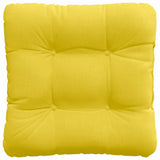Cuscini per Seduta 4 pcs Giallo Chiaro 45 x 45 x 12 cm Tessuto