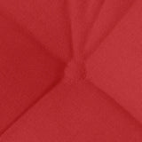 Cuscini per Seduta 4 pcs Rosso 45 x 45 x 12 cm Tessuto