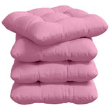 Cuscini per Seduta 4 pcs Rosa 45 x 45 x 12 cm Tessuto