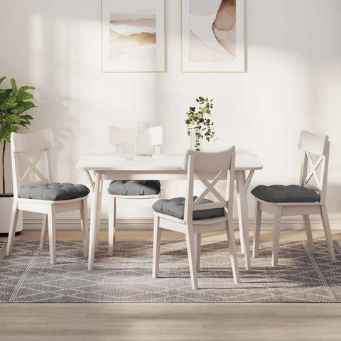 Cuscini per Seduta 4 pcs Grigio scuro 45 x 45 cm
