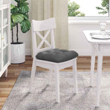 Cuscini per Seduta 4 pcs Grigio scuro 45 x 45 cm