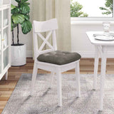 Cuscini per Seduta 4 pcs Grigio chiaro 45 x 45 cm