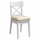 Cuscini per Seduta 4 pcs Crema 45 x 45 cm Tessuto in Cords