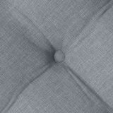 Cuscini per Seduta 2 pcs Grigio chiaro 40 x 40 x 6 cm Tessuto