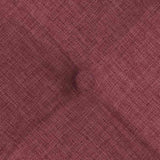 Cuscini per Seduta 2 pcs Rosso Vino 40 x 40 x 6 cm Tessuto