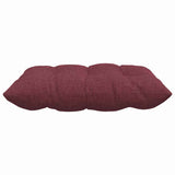 Cuscini per Seduta 2 pcs Rosso Vino 40 x 40 x 6 cm Tessuto