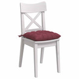 Cuscini per Seduta 2 pcs Rosso Vino 40 x 40 x 6 cm Tessuto