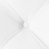 Cuscini per Seduta 2 pcs Bianco 40 x 40 x 6 cm Tessuto