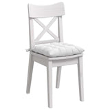 Cuscini per Seduta 2 pcs Bianco 40 x 40 x 6 cm Tessuto
