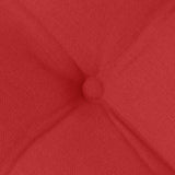 Cuscini per Seduta 2 pcs Rosso 40 x 40 x 6 cm Tessuto