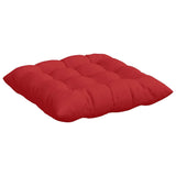 Cuscini per Seduta 2 pcs Rosso 40 x 40 x 6 cm Tessuto