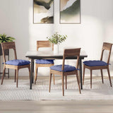 Cuscini per Seduta 2 pcs Blu jeans 40 x 40 x 6 cm Tessuto