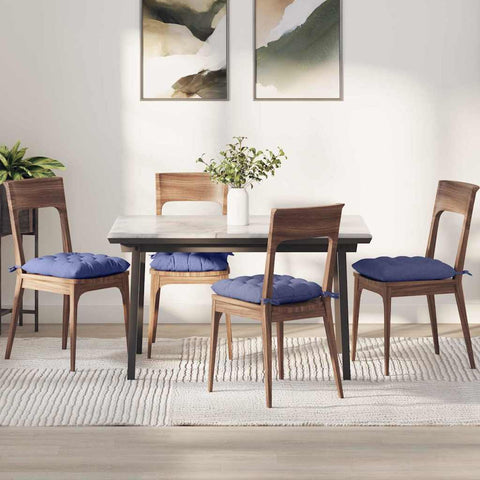 Cuscini per Seduta 2 pcs Blu jeans 40 x 40 x 6 cm Tessuto