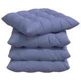 Cuscini per Seduta 2 pcs Blu jeans 40 x 40 x 6 cm Tessuto