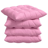 Cuscini per Seduta 2 pcs Rosa 40 x 40 x 6 cm Tessuto