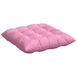 Cuscini per Seduta 2 pcs Rosa 40 x 40 x 6 cm Tessuto
