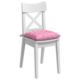 Cuscini per Seduta 2 pcs Rosa 40 x 40 x 6 cm Tessuto