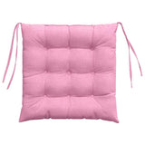 Cuscini per Seduta 2 pcs Rosa 40 x 40 x 6 cm Tessuto