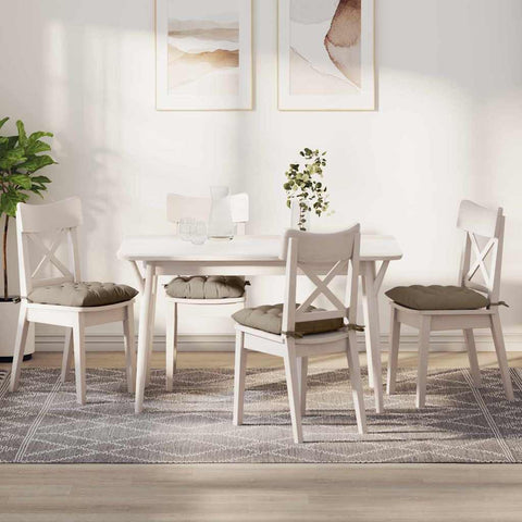 Cuscini per Seduta 4 pcs Talpa 40 x 40 x 6 cm Microfibra