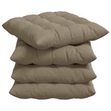 Cuscini per Seduta 4 pcs Talpa 40 x 40 x 6 cm Microfibra
