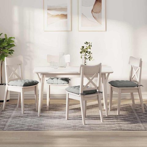 Cuscini per Seduta 4 pcs Grigio chiaro 40 x 40 x 6 cm