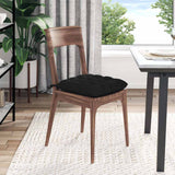 Cuscini per Seduta 4 pcs Nero 40 x 40 x 6 cm Microfibra