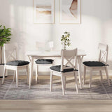 Cuscini per Seduta 4 pcs Grigio scuro 40 x 40 x 6 cm