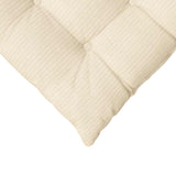 Cuscini per Seduta 4 pcs Crema 40 x 40 x 6 cm Tessuto in Cords