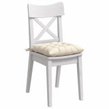 Cuscini per Seduta 4 pcs Crema 40 x 40 x 6 cm Tessuto in Cords