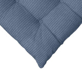 Cuscini per Seduta 4 pcs Blu 40 x 40 x 6 cm Tessuto in Cords