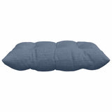 Cuscini per Seduta 4 pcs Blu 40 x 40 x 6 cm Tessuto in Cords