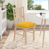 Cuscini per Seduta 4 pcs Giallo Chiaro 40 x 40 x 6 cm