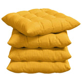Cuscini per Seduta 4 pcs Giallo Chiaro 40 x 40 x 6 cm
