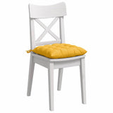 Cuscini per Seduta 4 pcs Giallo Chiaro 40 x 40 x 6 cm
