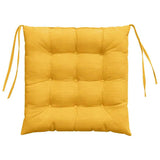 Cuscini per Seduta 4 pcs Giallo Chiaro 40 x 40 x 6 cm
