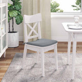 Cuscini per Seduta 4 pcs Grigio chiaro 40 x 40 x 3 cm Tessuto
